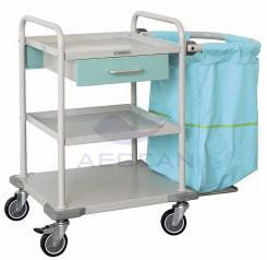 AG-SS017 کت و شلوار بیمارستان متحرک با اس اس مواد پایه اتاق اتاق کثیف سبد خرید تمیز