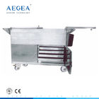 AG-SS035C تحویل وعده های غذایی بیمارستان فولاد ضد زنگ استفاده از چرخ دستی های غذا برای فروش