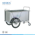 صندلی AG-SS025 بیمارستان SS صندلی با دو چرخ بزرگ
