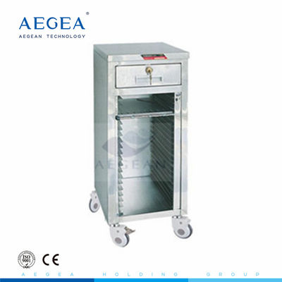 AG-CHT014 فولاد ضد زنگ 24 قفسه بیمار فایل ذخیره سازی تلفن همراه مدار پزشکی مدارس